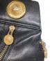 中古・古着 GIANNI VERSACE (ジャンニ・ヴェルサーチ) メデューサロゴレザーバッグ ブラック：8000円