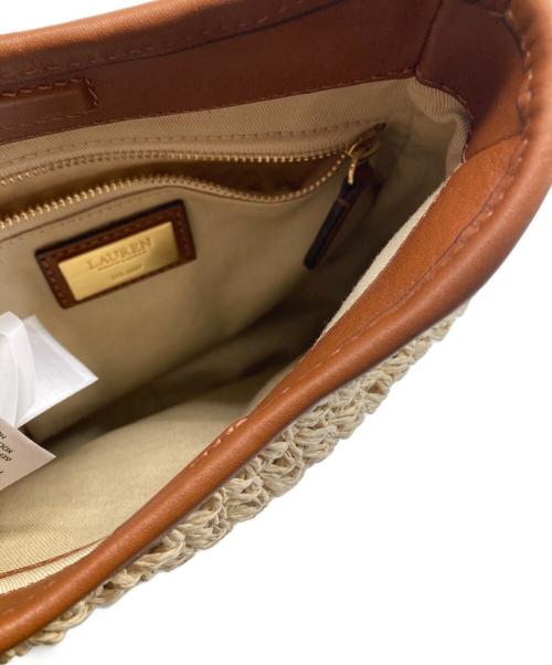 LAUREN RALPH LAUREN（ローレンラルフローレン）LAUREN RALPH LAUREN (ローレンラルフローレン) CHARLI ショルダーバッグ ベージュの古着・服飾アイテム