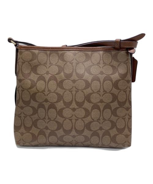 COACH（コーチ）COACH (コーチ) シグネチャーショルダーバッグ ベージュの古着・服飾アイテム