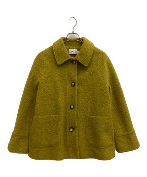 CIVAS（チバス）CIVAS (チバス) ウールジャケット イエロー サイズ:42の古着・服飾アイテム