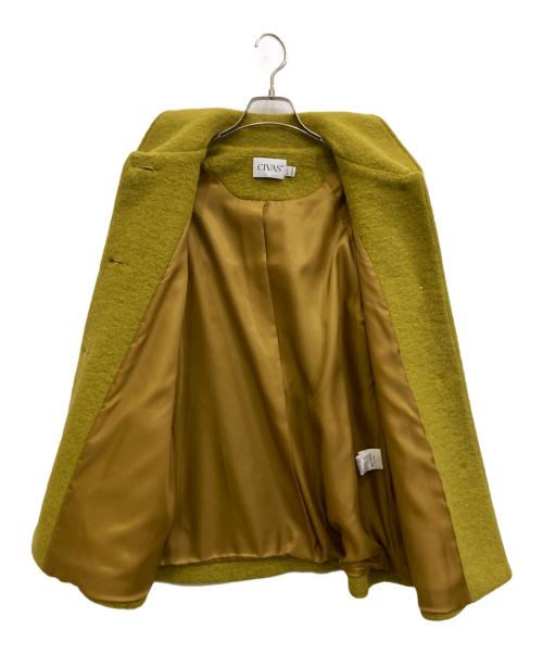 CIVAS（チバス）CIVAS (チバス) ウールジャケット イエロー サイズ:42の古着・服飾アイテム