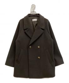 GLOBAL WORK（グローバルワーク）の古着「軽やかストレッチ襟2WAYコート」｜ブラウン