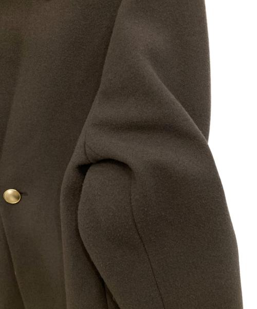 GLOBAL WORK（グローバルワーク）GLOBAL WORK (グローバルワーク) 軽やかストレッチ襟2WAYコート ブラウン サイズ:Mの古着・服飾アイテム