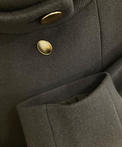 GLOBAL WORK（グローバルワーク）GLOBAL WORK (グローバルワーク) 軽やかストレッチ襟2WAYコート ブラウン サイズ:Mの古着・服飾アイテム