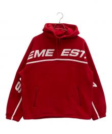 SUPREME（シュプリーム）の古着「POLARTEC HALF ZIP HOODED SWEATSHIRT」｜レッド