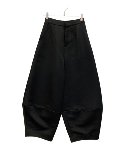 UN3D.（アンスリード）UN3D. (アンスリード) サテンコクーンパンツ ブラック サイズ:38の古着・服飾アイテム