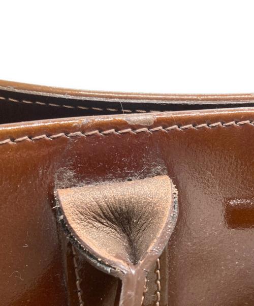 LONGCHAMP（ロンシャン）LONGCHAMP (ロンシャン) エナメルトートバッグ ブラウンの古着・服飾アイテム