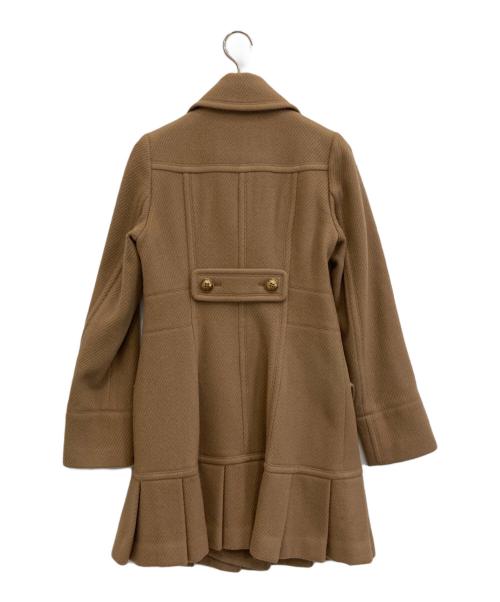 BURBERRY BLUE LABEL（バーバリーロンドンブルーレーベル）BURBERRY BLUE LABEL (バーバリーロンドンブルーレーベル) ウールコート ブラウン サイズ:36の古着・服飾アイテム