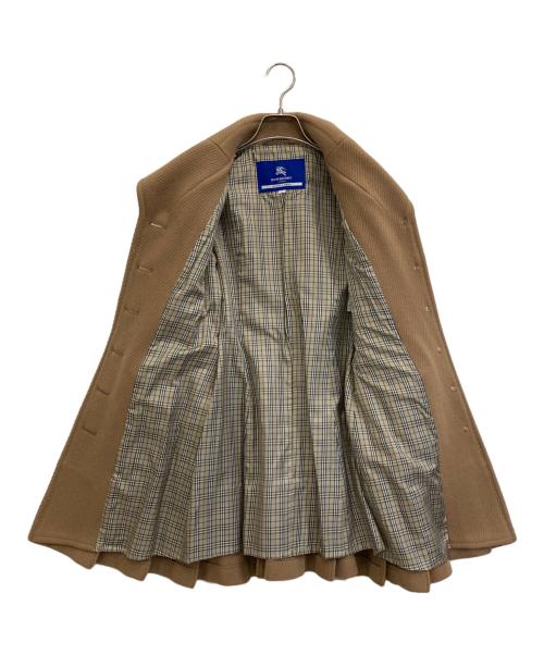 BURBERRY BLUE LABEL（バーバリーロンドンブルーレーベル）BURBERRY BLUE LABEL (バーバリーロンドンブルーレーベル) ウールコート ブラウン サイズ:36の古着・服飾アイテム