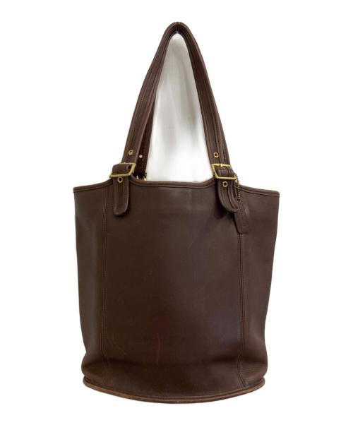 COACH（コーチ）COACH (コーチ) レザートートバッグ ブラウンの古着・服飾アイテム