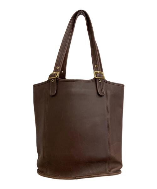 COACH（コーチ）COACH (コーチ) レザートートバッグ ブラウンの古着・服飾アイテム