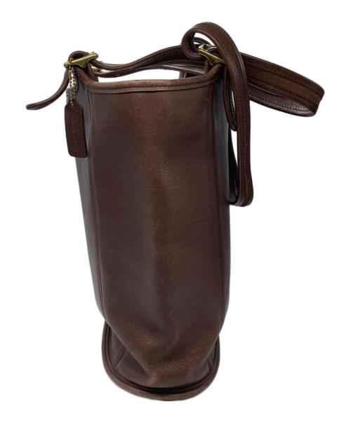 COACH（コーチ）COACH (コーチ) レザートートバッグ ブラウンの古着・服飾アイテム