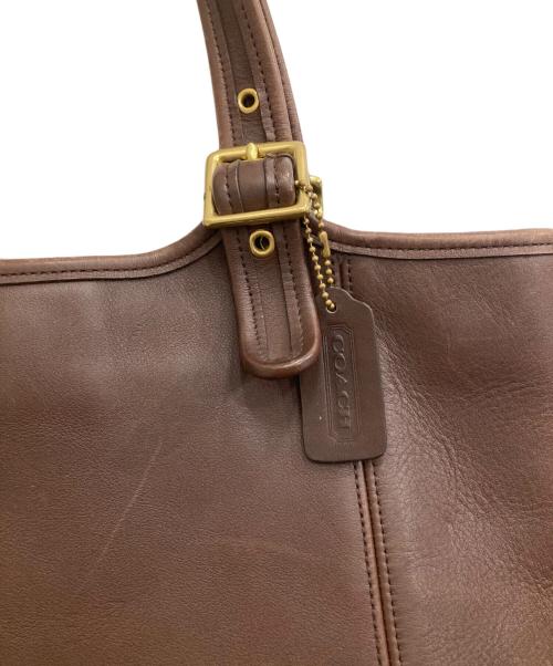 COACH（コーチ）COACH (コーチ) レザートートバッグ ブラウンの古着・服飾アイテム