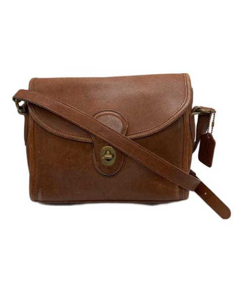 COACH（コーチ）COACH (コーチ) ターンロックショルダーバッグ ブラウンの古着・服飾アイテム