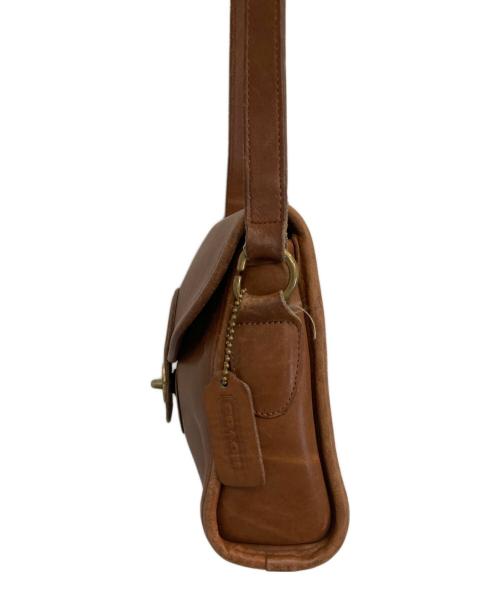 COACH（コーチ）COACH (コーチ) ターンロックショルダーバッグ ブラウンの古着・服飾アイテム