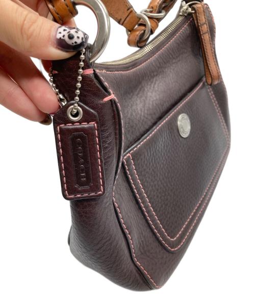 COACH（コーチ）COACH (コーチ) レザーハンドバッグ ブラウンの古着・服飾アイテム