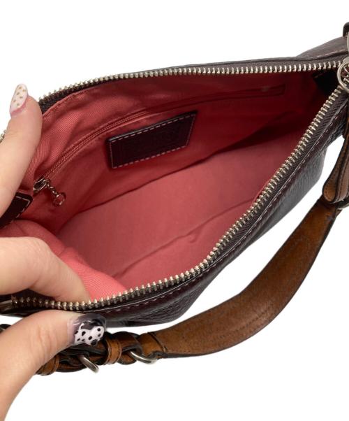 COACH（コーチ）COACH (コーチ) レザーハンドバッグ ブラウンの古着・服飾アイテム