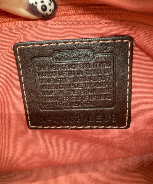 COACH（コーチ）COACH (コーチ) レザーハンドバッグ ブラウンの古着・服飾アイテム