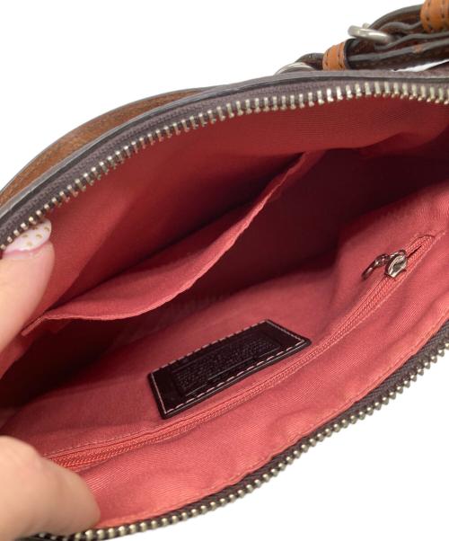 COACH（コーチ）COACH (コーチ) レザーハンドバッグ ブラウンの古着・服飾アイテム