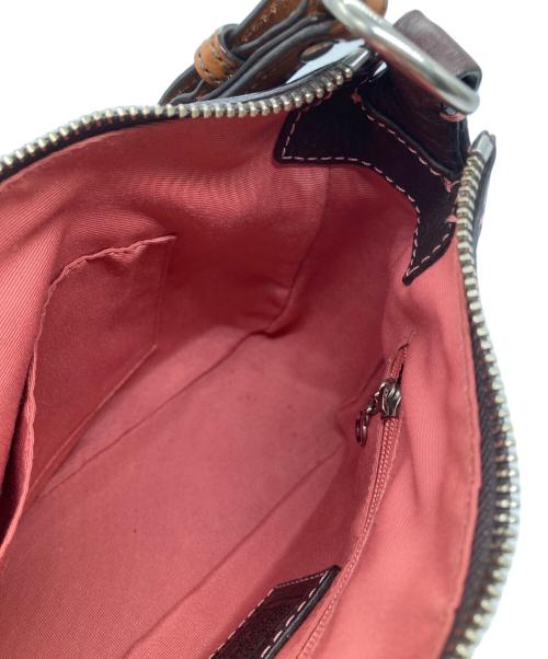 COACH（コーチ）COACH (コーチ) レザーハンドバッグ ブラウンの古着・服飾アイテム