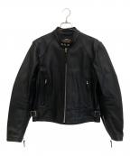 HARLEY-DAVIDSONハーレーダビッドソン）の古着「バイカージャケット」｜ブラック