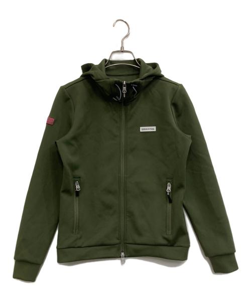 BRIEFING（ブリーフィング）BRIEFING (ブリーフィング) WARM 3D LOGO PARKA グリーン サイズ:Sの古着・服飾アイテム