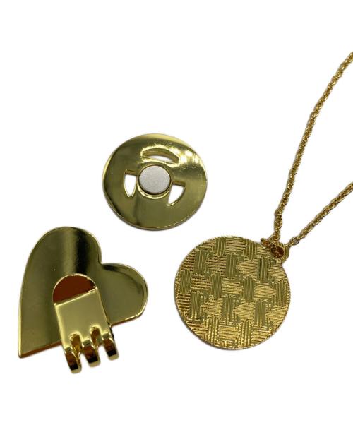 LANVIN（ランバン）LANVIN (ランバン) クリップ台座付きネックレス型マーカー ピンク×ゴールド 未使用品の古着・服飾アイテム