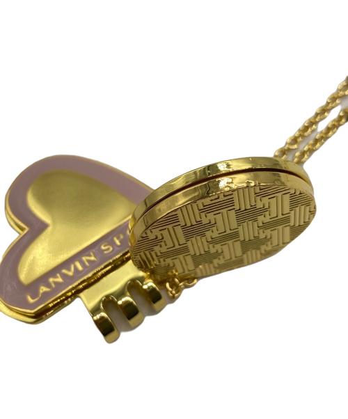LANVIN（ランバン）LANVIN (ランバン) クリップ台座付きネックレス型マーカー ピンク×ゴールド 未使用品の古着・服飾アイテム