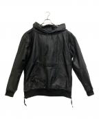 TALKING ABOUT THE ABSTRACTIONトーキング アバウト ジ アブストラクション）の古着「レザーパーカー」｜ブラック