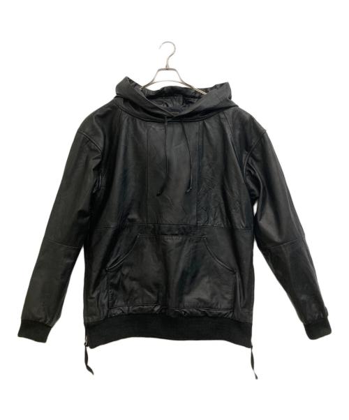 TALKING ABOUT THE ABSTRACTION（トーキング アバウト ジ アブストラクション）TALKING ABOUT THE ABSTRACTION (トーキング アバウト ジ アブストラクション) レザーパーカー ブラック サイズ:3の古着・服飾アイテム