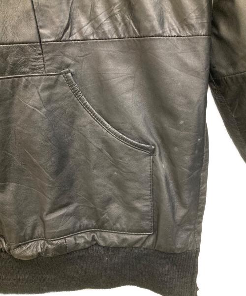 TALKING ABOUT THE ABSTRACTION（トーキング アバウト ジ アブストラクション）TALKING ABOUT THE ABSTRACTION (トーキング アバウト ジ アブストラクション) レザーパーカー ブラック サイズ:3の古着・服飾アイテム