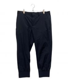 NEIL BARRETT（ニールバレット）の古着「リブストレッチナイロンパンツ」｜ネイビー