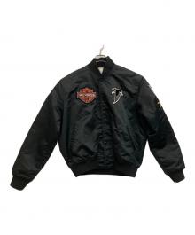 NFL×HARLEY-DAVIDSON（エヌエフエル×ハーレーダビッドソン）の古着「スタジャン」｜ブラック