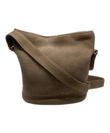 COACH（コーチ）の古着「シボレザーショルダーバッグ」｜ベージュ