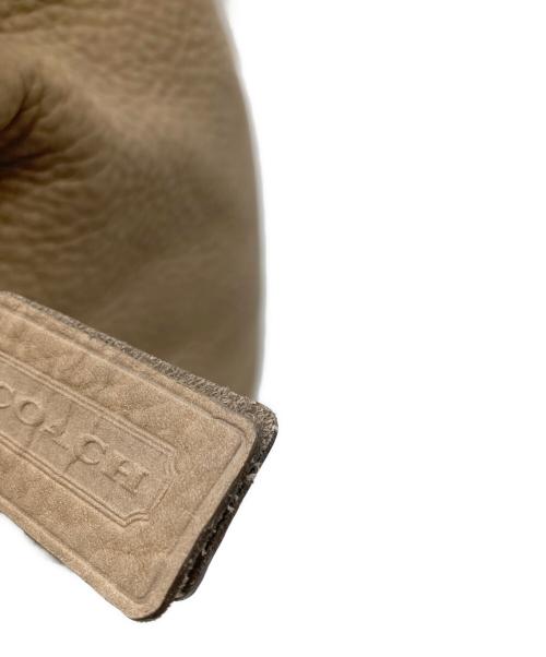 COACH（コーチ）COACH (コーチ) シボレザーショルダーバッグ ベージュの古着・服飾アイテム