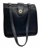 COACHコーチ）の古着「レザーハンドバッグ」｜ブラック