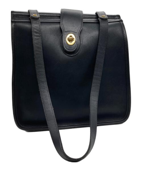 COACH（コーチ）COACH (コーチ) レザーハンドバッグ ブラックの古着・服飾アイテム