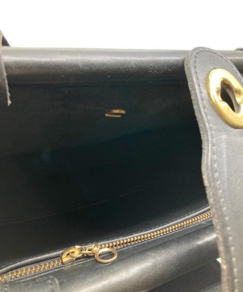 COACH（コーチ）COACH (コーチ) レザーハンドバッグ ブラックの古着・服飾アイテム