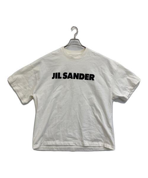 JIL SANDER（ジルサンダー）JIL SANDER (ジルサンダー) ロゴTシャツ ホワイト サイズ:Lの古着・服飾アイテム
