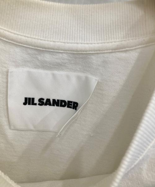 JIL SANDER（ジルサンダー）JIL SANDER (ジルサンダー) ロゴTシャツ ホワイト サイズ:Lの古着・服飾アイテム