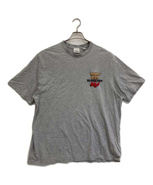 BURBERRY LONDON（バーバリーロンドン）BURBERRY LONDON (バーバリーロンドン) TBラバーロゴTシャツ グレー サイズ:XLの古着・服飾アイテム