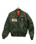 AVIREXアヴィレックス）の古着「ライトMA-1」｜オリーブ