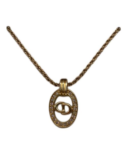 Christian Dior（クリスチャン ディオール）Christian Dior (クリスチャン ディオール) CDロゴネックレス ゴールドの古着・服飾アイテム