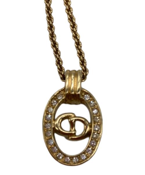 Christian Dior（クリスチャン ディオール）Christian Dior (クリスチャン ディオール) CDロゴネックレス ゴールドの古着・服飾アイテム