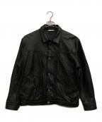 JOURNAL STANDARDジャーナルスタンダード）の古着「NZラムレザートラッカージャケット」｜ブラック