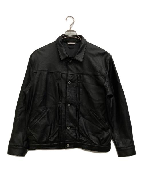 JOURNAL STANDARD（ジャーナルスタンダード）JOURNAL STANDARD (ジャーナルスタンダード) NZラムレザートラッカージャケット ブラック サイズ:Lの古着・服飾アイテム