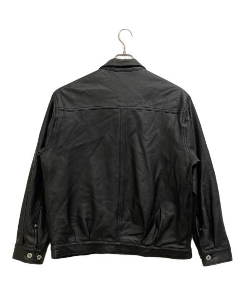 JOURNAL STANDARD（ジャーナルスタンダード）JOURNAL STANDARD (ジャーナルスタンダード) NZラムレザートラッカージャケット ブラック サイズ:Lの古着・服飾アイテム