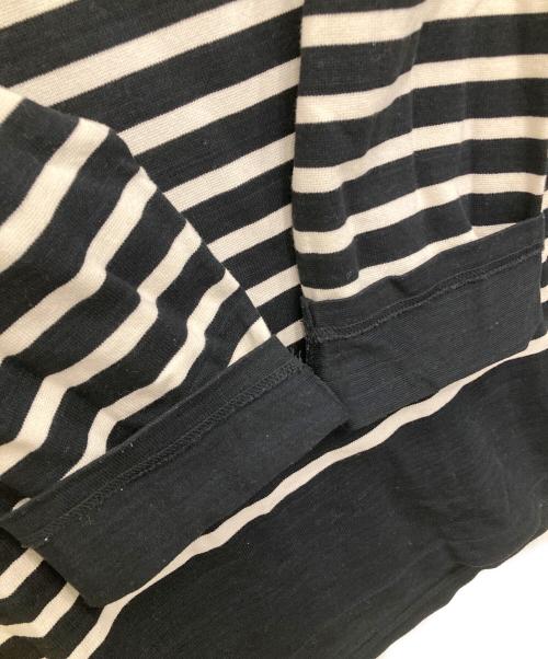 blurhms ROOTSTOCK（ブラームスルーツストック）blurhms ROOTSTOCK (ブラームスルーツストック) Border Basque Shirt ホワイト×ブラック サイズ:3の古着・服飾アイテム