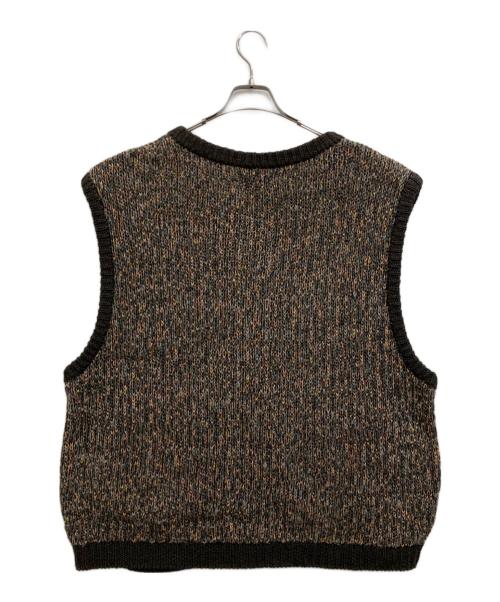 ENCOMING（インカミング）ENCOMING (インカミング) KNITTED TWO POCKET VEST マルチカラー サイズ:Mの古着・服飾アイテム