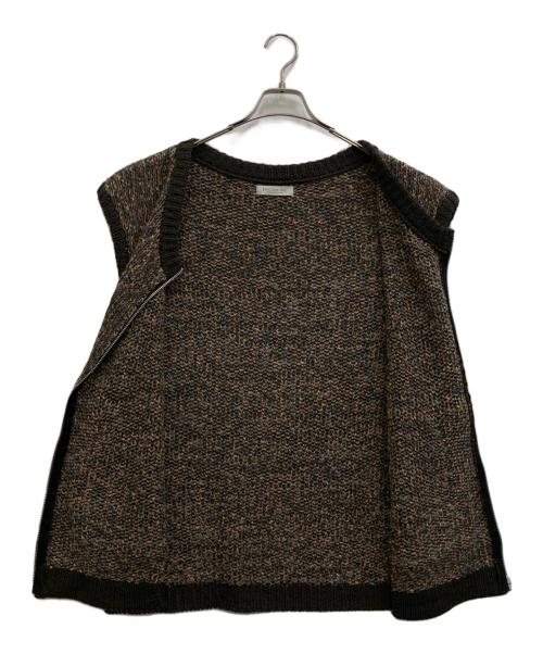 ENCOMING（インカミング）ENCOMING (インカミング) KNITTED TWO POCKET VEST マルチカラー サイズ:Mの古着・服飾アイテム